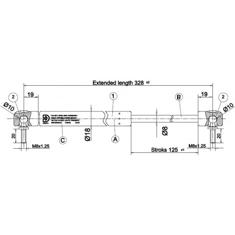 Písty CKT 08 - 280N pro model CKT Work Ford do 2012