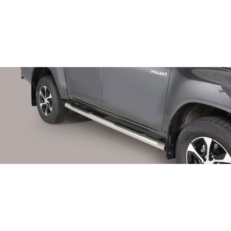 Nerezové boční nášlapy průměr 76 mm - Toyota Hilux 16+ TO 16 GP/410/IX