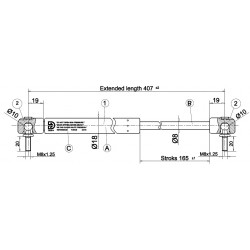 Písty CKT 05 -250N pre hardtop mitsubishi MZ313658S3