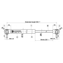 Písty CKT 06 - 300N pro model CKT Sport